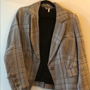 Free People Printed Blazer